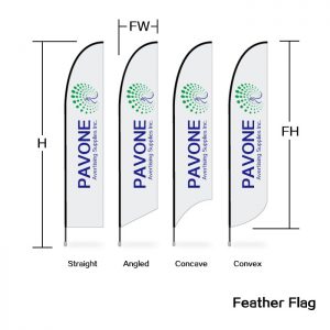 4 Different Custom Flags Size Different