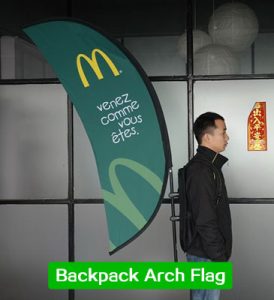 backpack arch flag